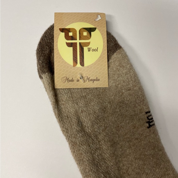 Yak wool blend thermal socks taupe brown 40-42 Mongolia - Picture 4 of 5